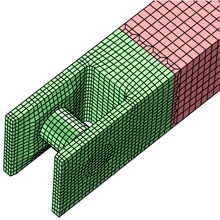 Transitions between parts